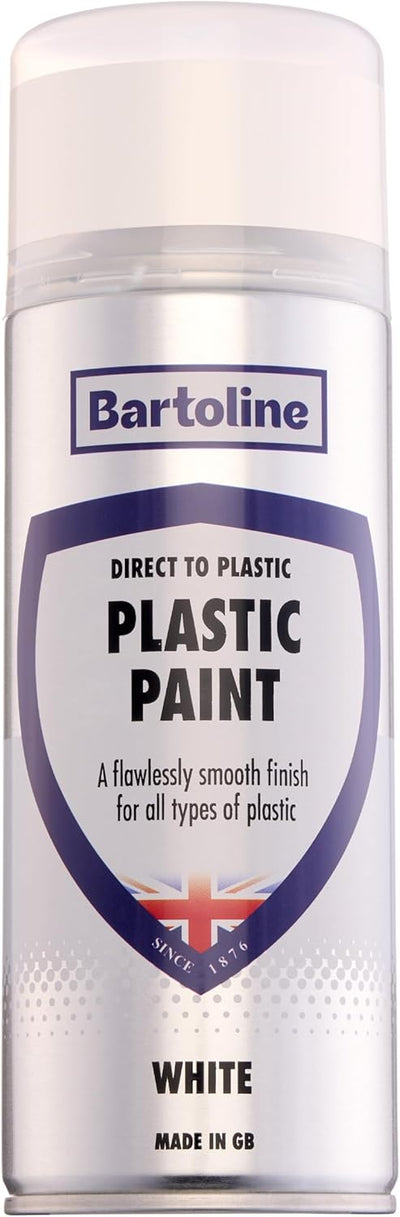 Pintura aerosol plástico blanco 13.5oz acabado brillante