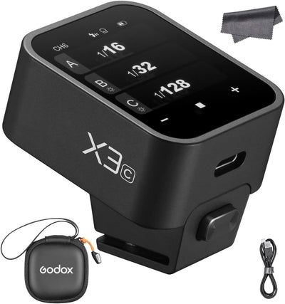 Disparador flash X3 para Canon transmisor OLED 2.4G batería litio