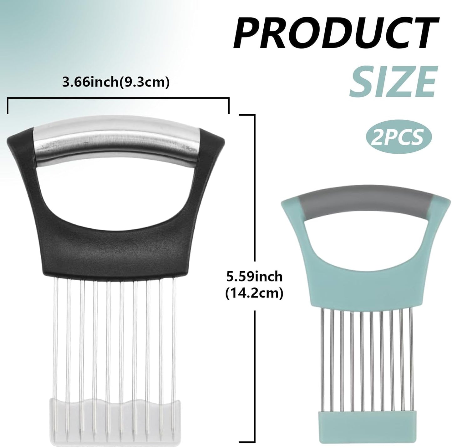 2 Soportes Cebolla Acero Inox Cortador Multiusos