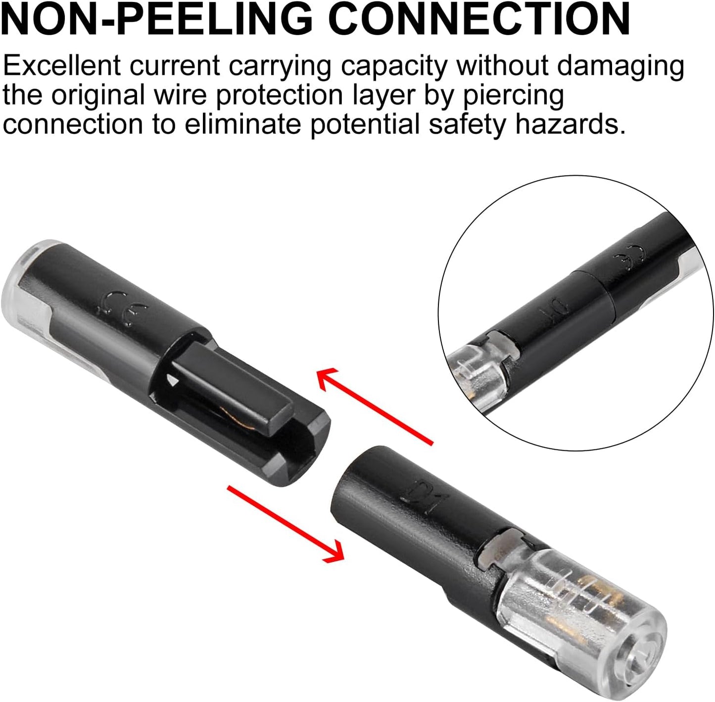 20 Pzas Conector Cables Led 1 Pin Sin Cortar