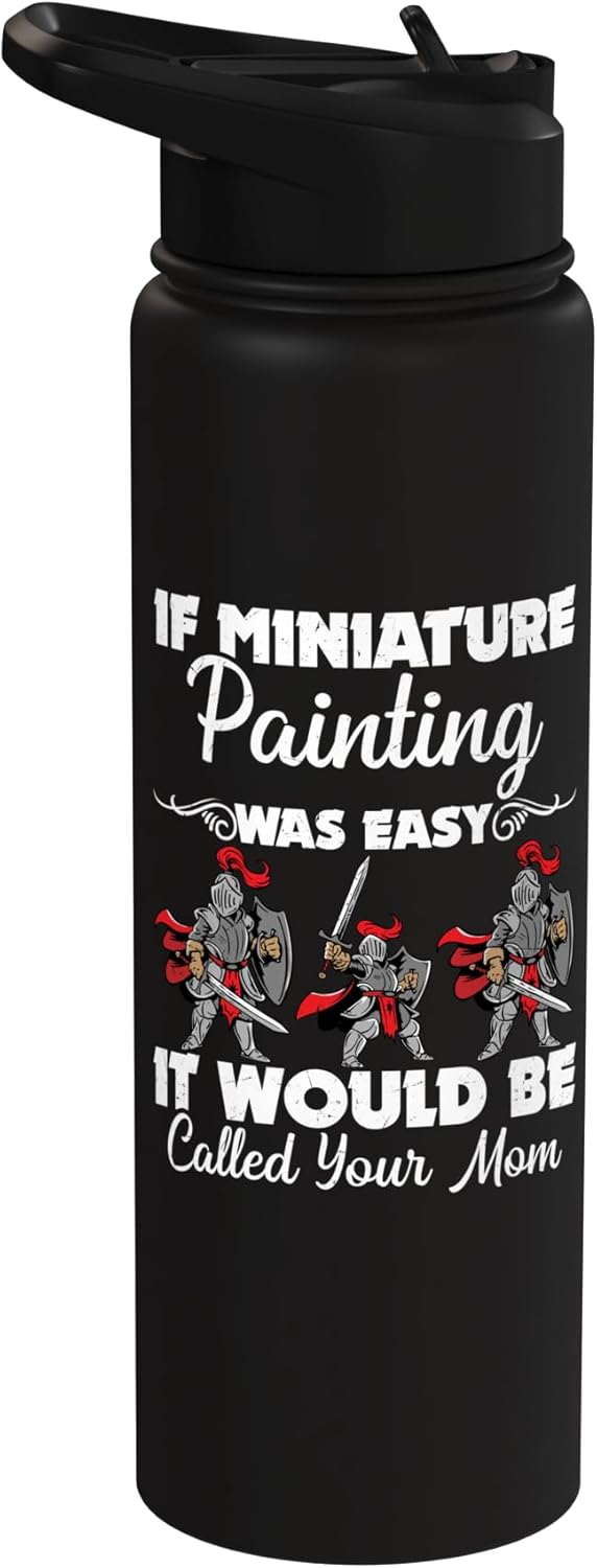 Botella de agua para artistas con herramientas de pintura en acero inoxidable