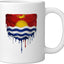 Taza de cerámica con bandera de Kiribati blanca