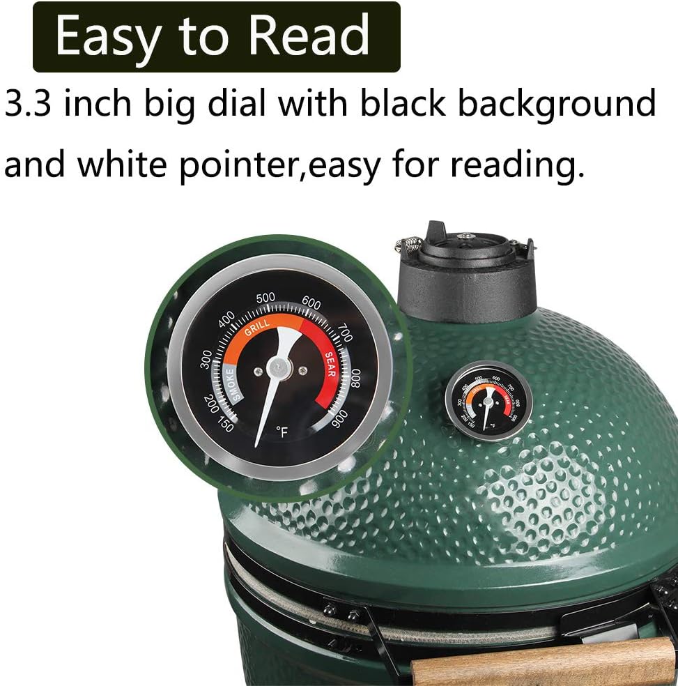 Termómetro repuesto Big Green Egg 150-900°F lente vidrio