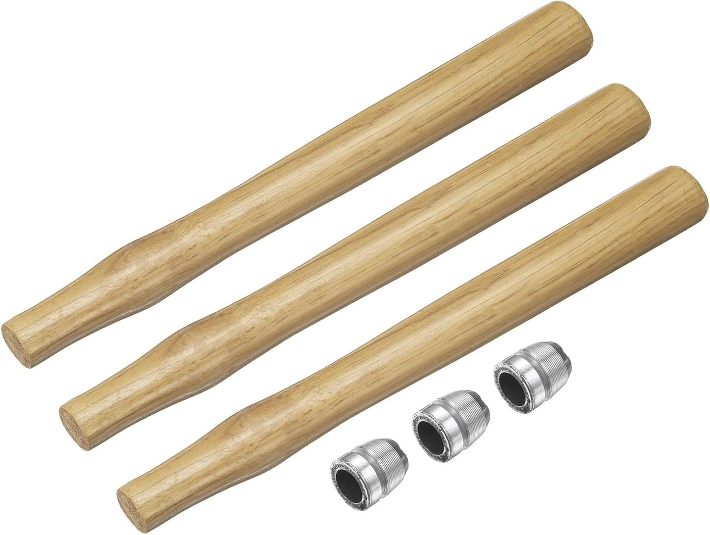 3 Pzas Mango Martillo Madera 13.6pulg Cuñas Redondas Carpintería