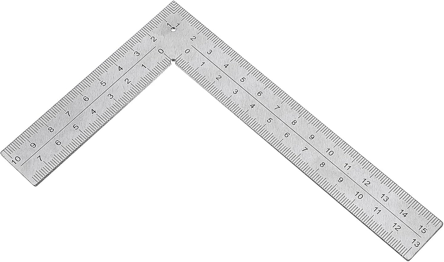 Regla en L acero inox para ingenieros y carpinteros