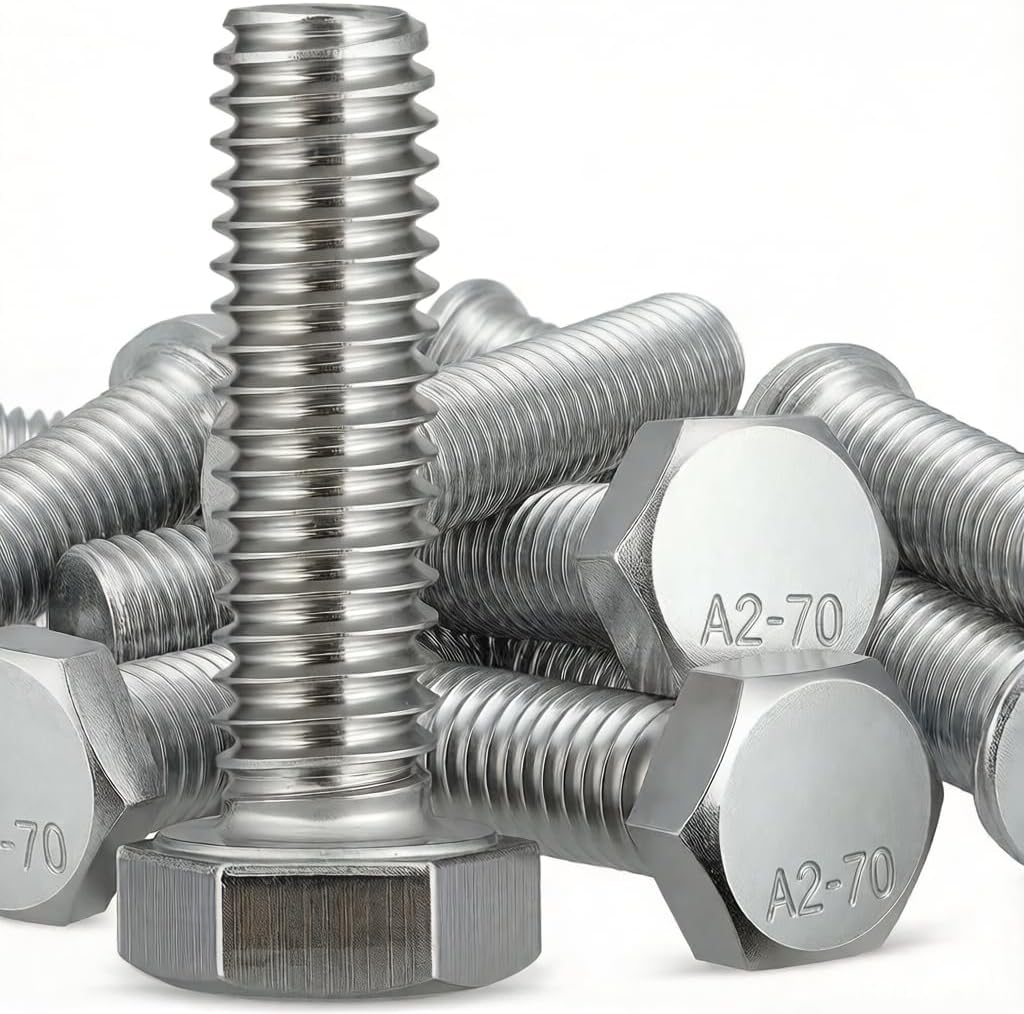20 Pzas Tornillos Acero Inox M6x25mm Hex