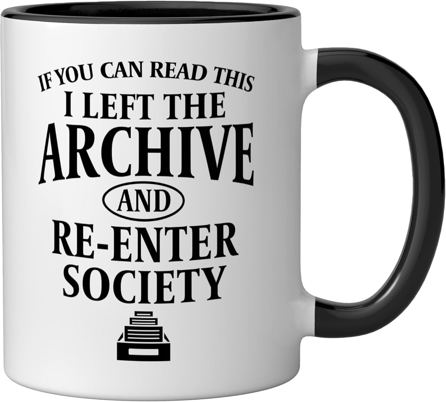 Taza Cerámica Negro/Blanco