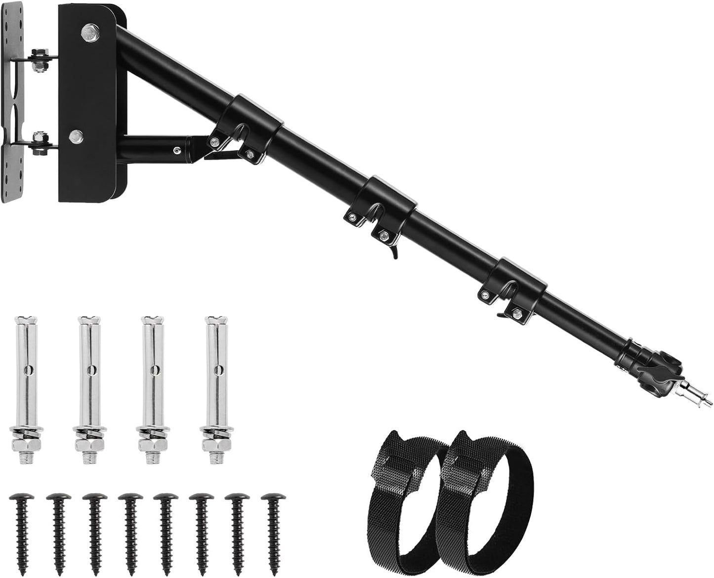 Anillo luz pared brazo 39.4pulgada soporte rotación 180 grados