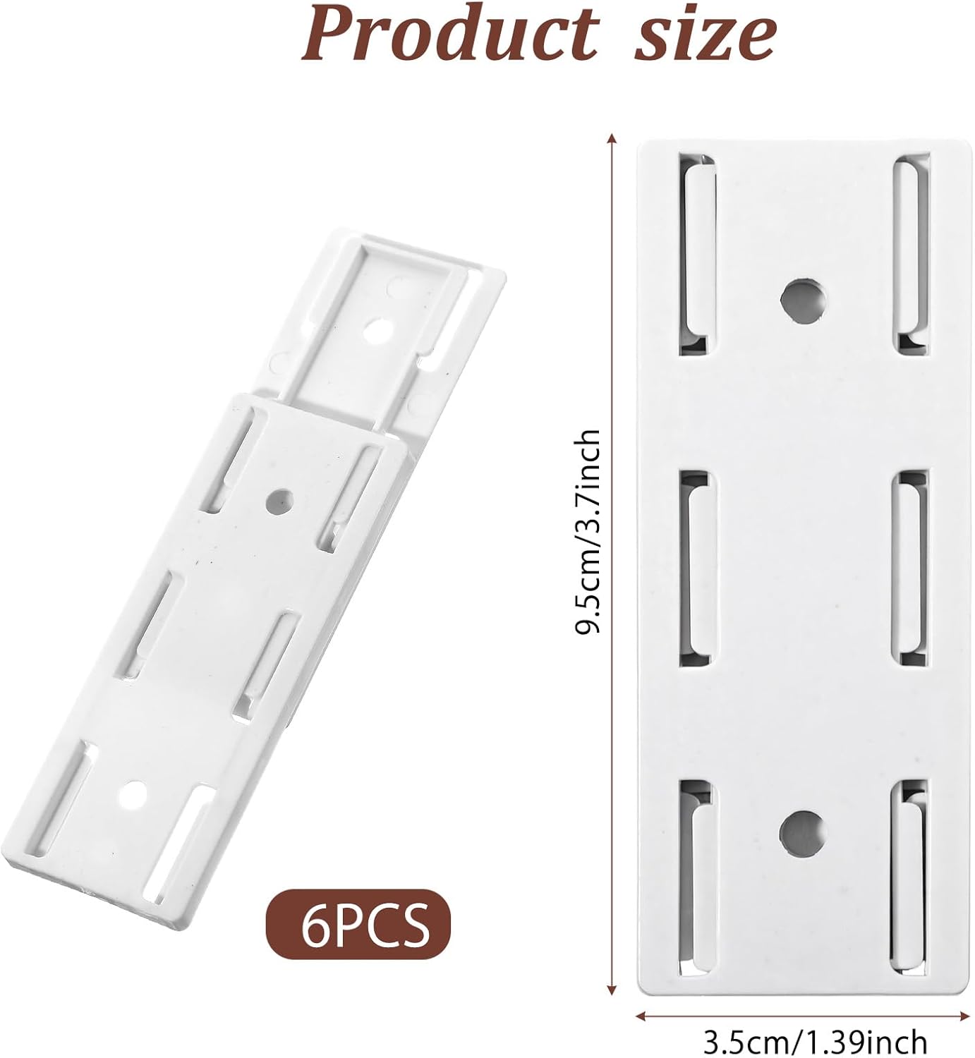 6 Soportes Adhesivos para Enchufes Pared Sin Perforar