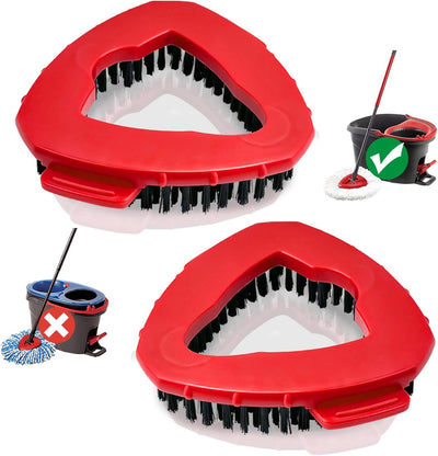 Cabezal fregona cerdas rígidas triangulares baño cocina