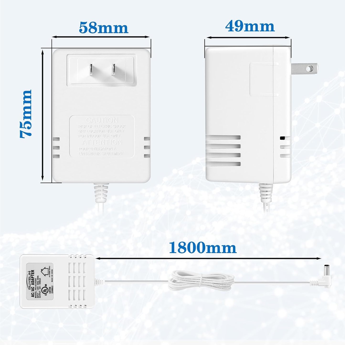 Adaptador 24V 1A para controlador rociadores