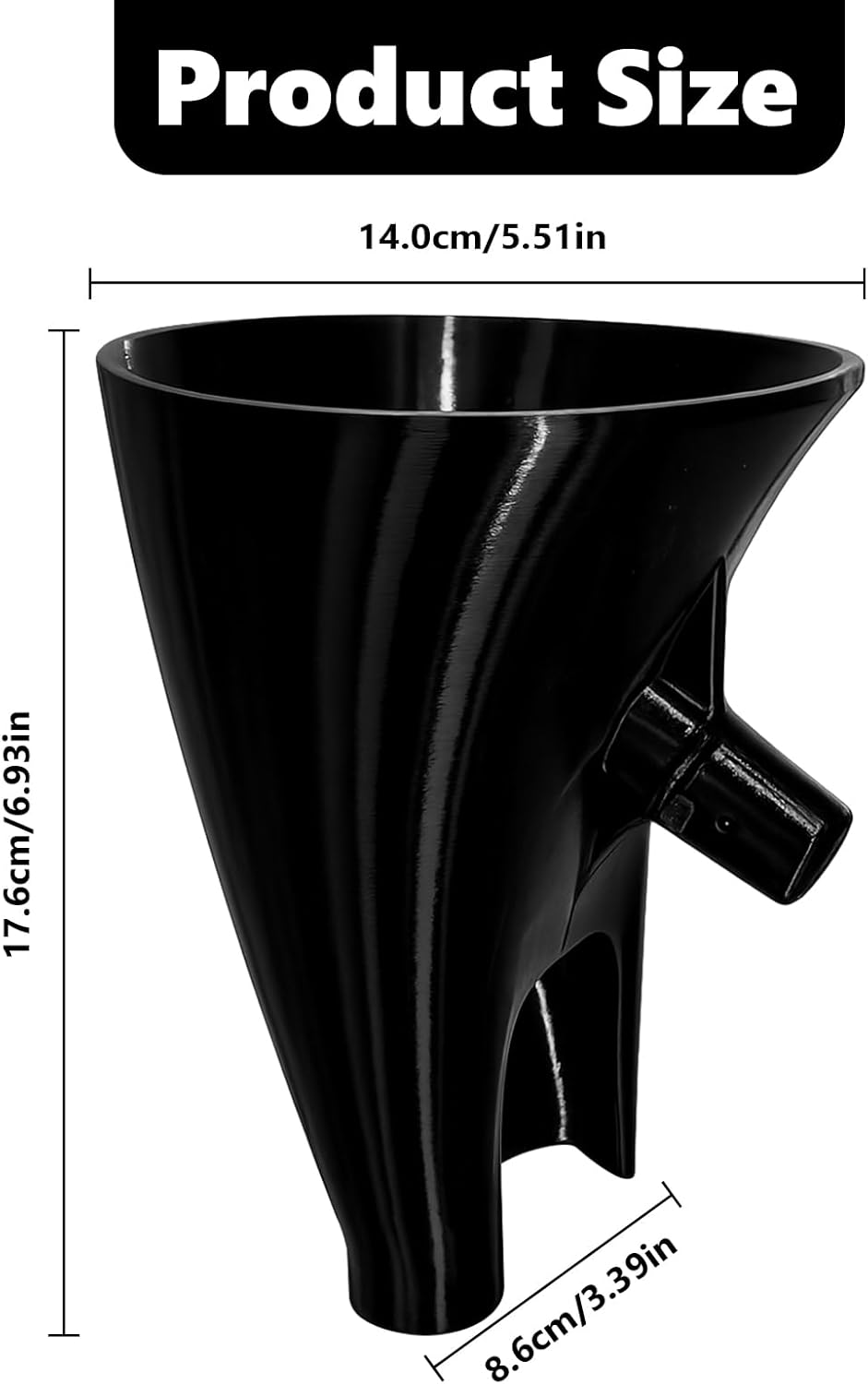 Embudo de harina antisalpicaduras para mezclador KitchenAid de 5 cuartos