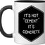 Taza Cerámica Ingeniero Concreto Negro/Blanco