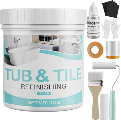 Kit pintura azulejos 35oz blanco semibrillante 50-55ft