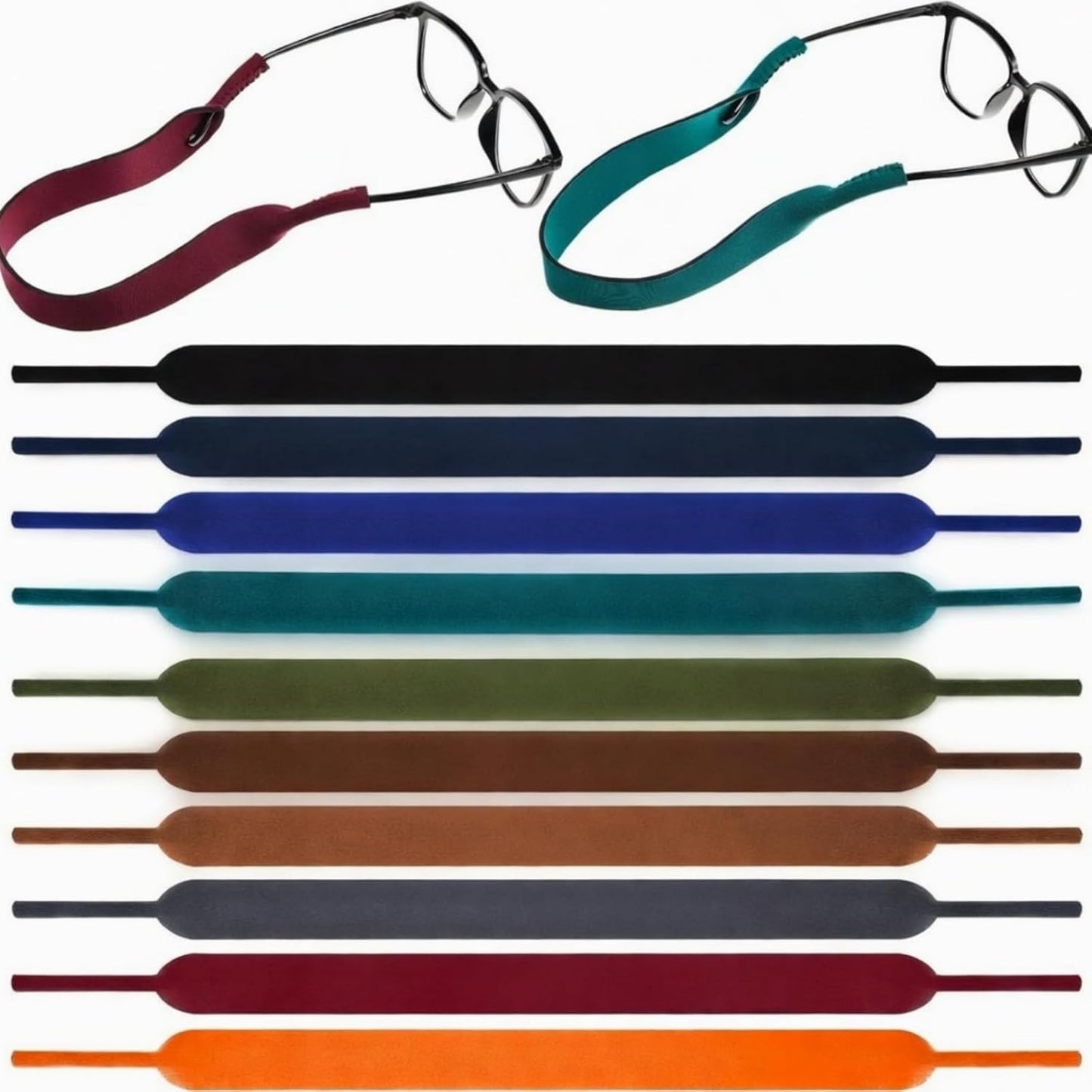 10 Pzas Retenedor Flotante Neopreno para Gafas Sol