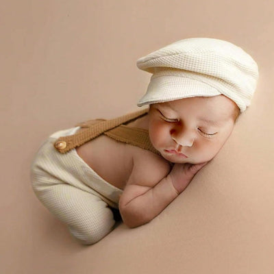 Traje bebé niño sesion foto con sombrero