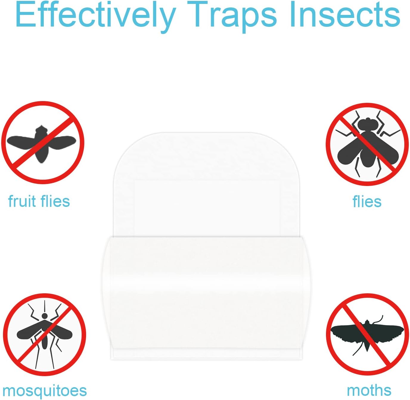 12 Almohadillas Adhesivas para Atrapador Insectos