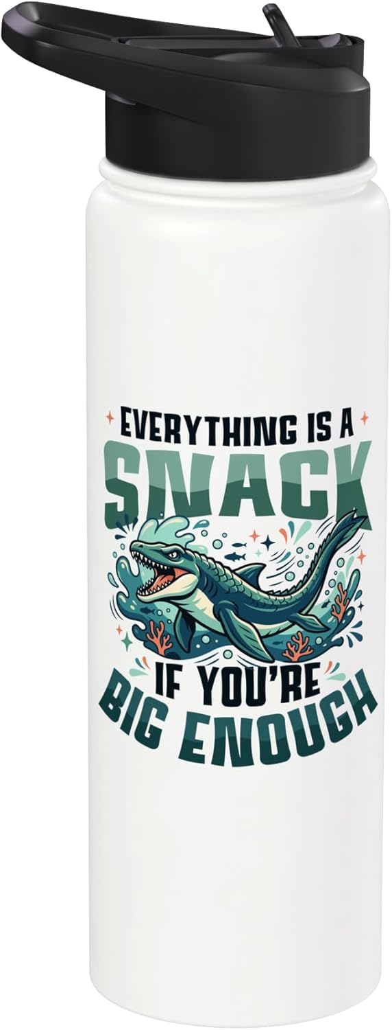 Bottella de agua acero inoxidable Mosasaurus prehistórico