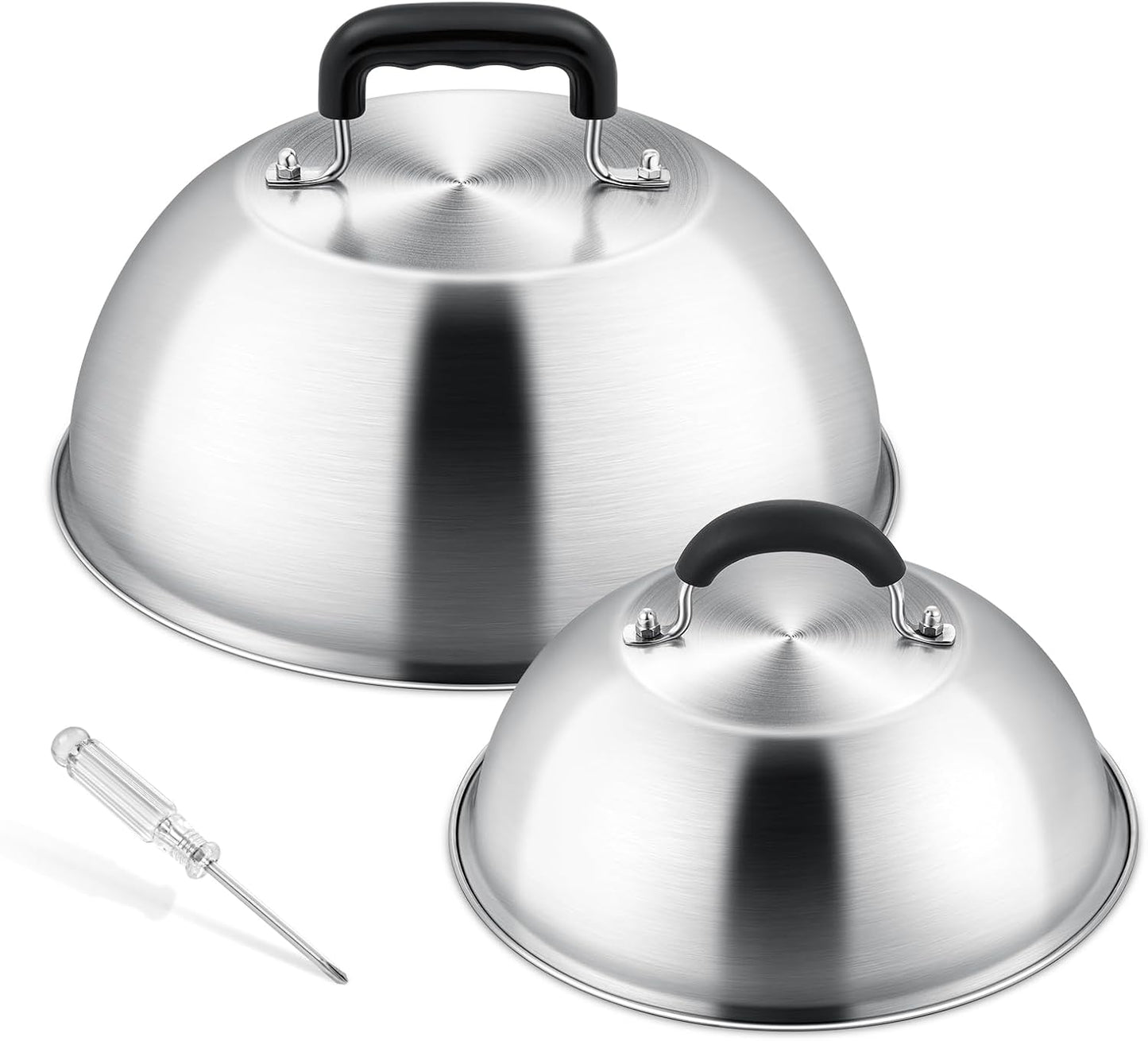 Cubierta parrilla 12 y 9pulg acero inox redonda para queso