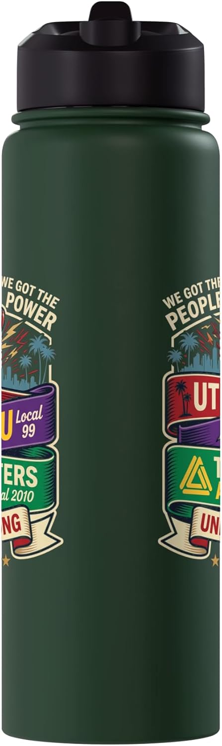 Botella agua acero inox aislada Union Strong