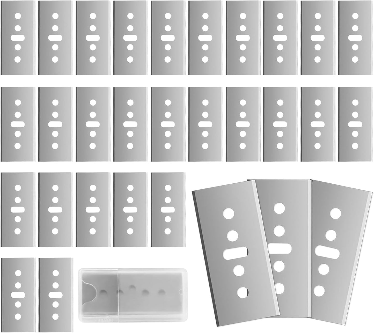 Set 30 Cuchillas Utilitarias con Caja Almacenamiento