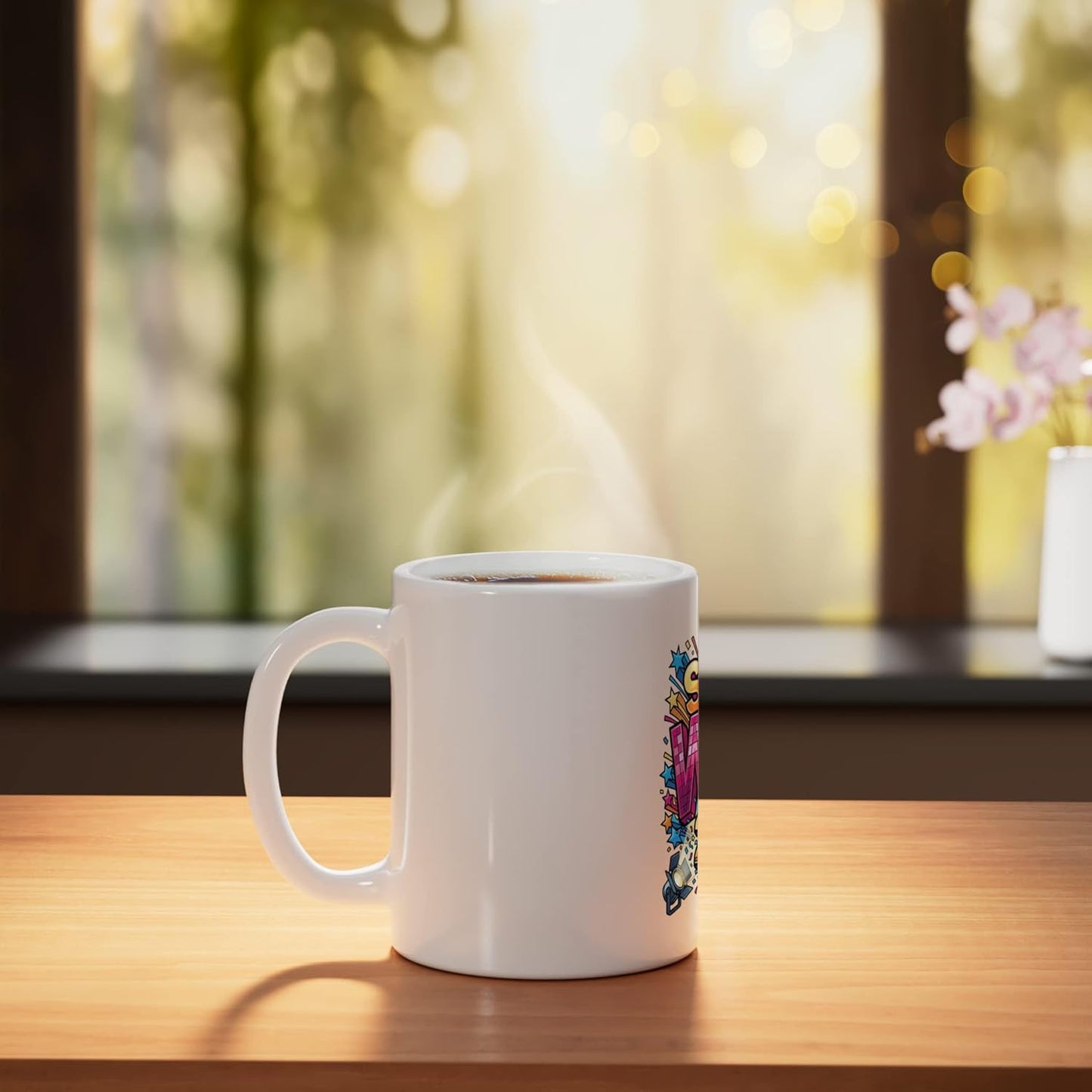 Taza Cerámica Clase 2026 Celebración Blanco