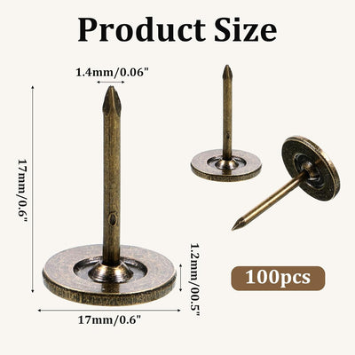 Tachuelas madera 100 pzas 0.669pulg tapicería pared