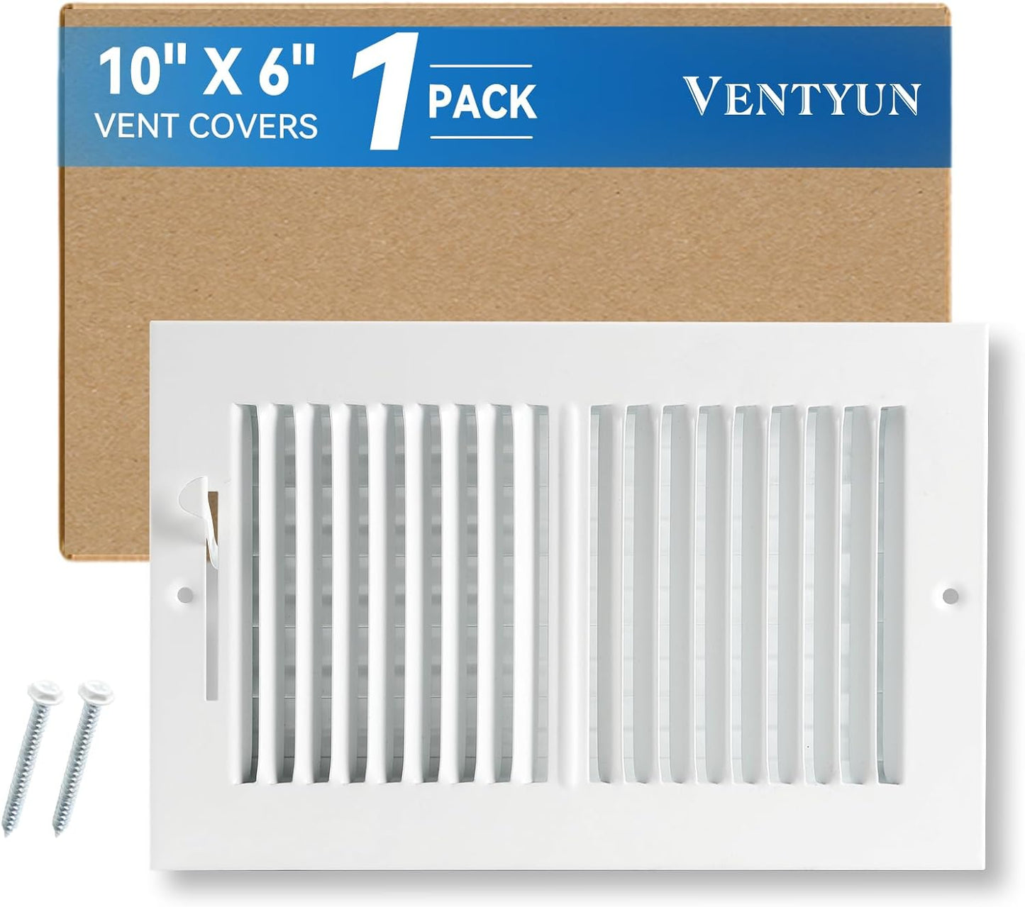 Cubierta ventilación pared techo 10x6pulg ajustable