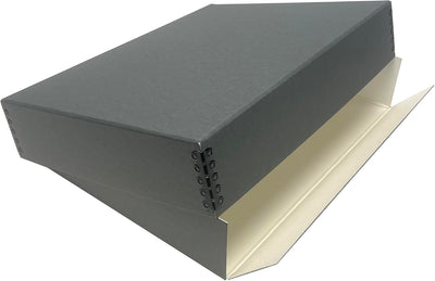 Caja preservación fotos 11x14x3pulg sin ácidos gris