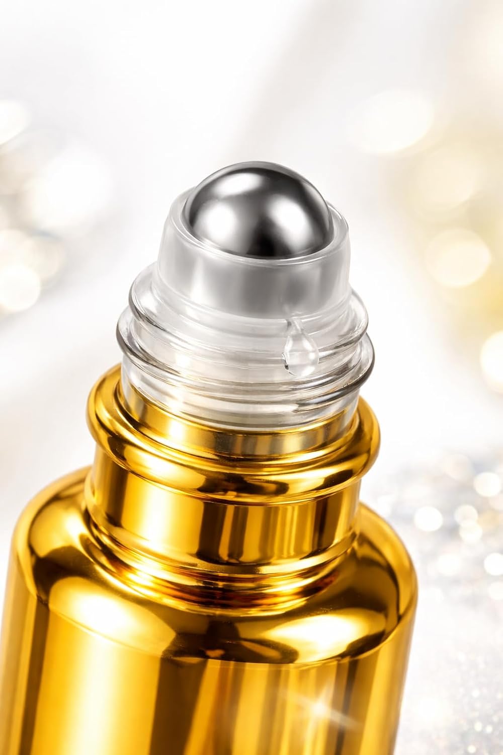Botellas enrollables aceite perfume dorado 0.7oz set 2