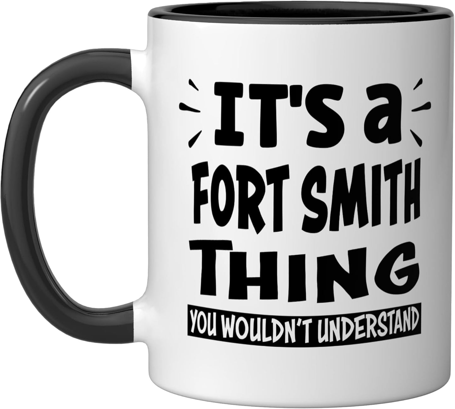 Taza cerámica Fort Smith Lovers Thing You Wouldn't Understand negra/blanca