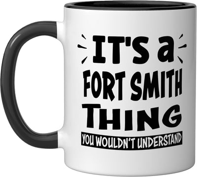 Taza cerámica Fort Smith Lovers Thing You Wouldn't Understand negra/blanca