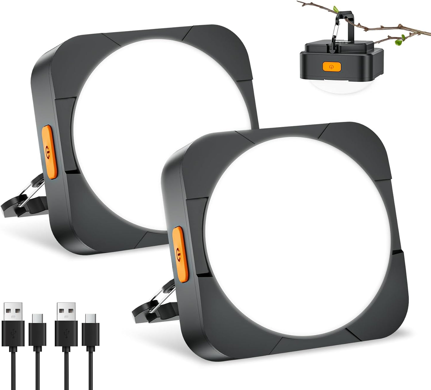 Luces LED recargables 2000mAh para campamento y emergencias
