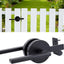 Pestillo puerta autoblocante acero inox ajustable negro