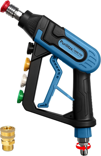 Pistola lavado 5000 PSI enchufe giratorio 3/8 pulg acoplador M22