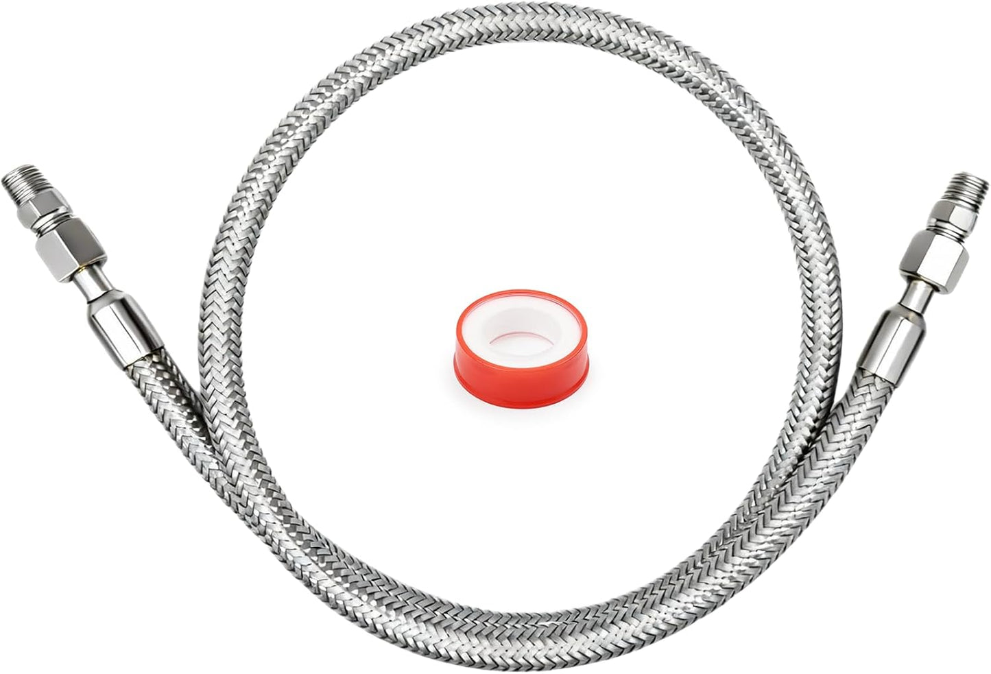 Manguera compresor aire 1/4"NPT acero inox trenzado