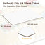 Pack de 15 tableros para pastel rectangular 10x14 pulgadas blancos resistentes
