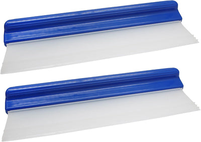 2 Pzas Escobilla Goma Flex 12pulg Rascador Agua Vidrio Auto Azul