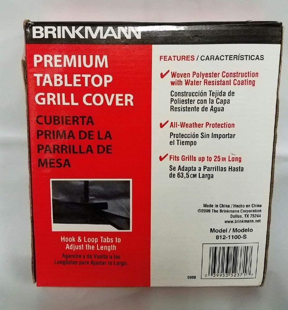 Cubierta parrilla mesa hasta 20pulg color negro