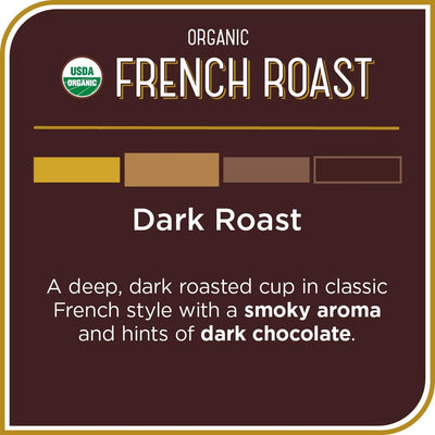 Café molido orgánico Don Francisco's tostado oscuro bolsa de 10 oz