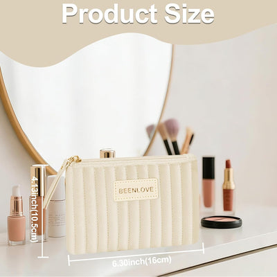 Neceser viaje maquillaje Beige