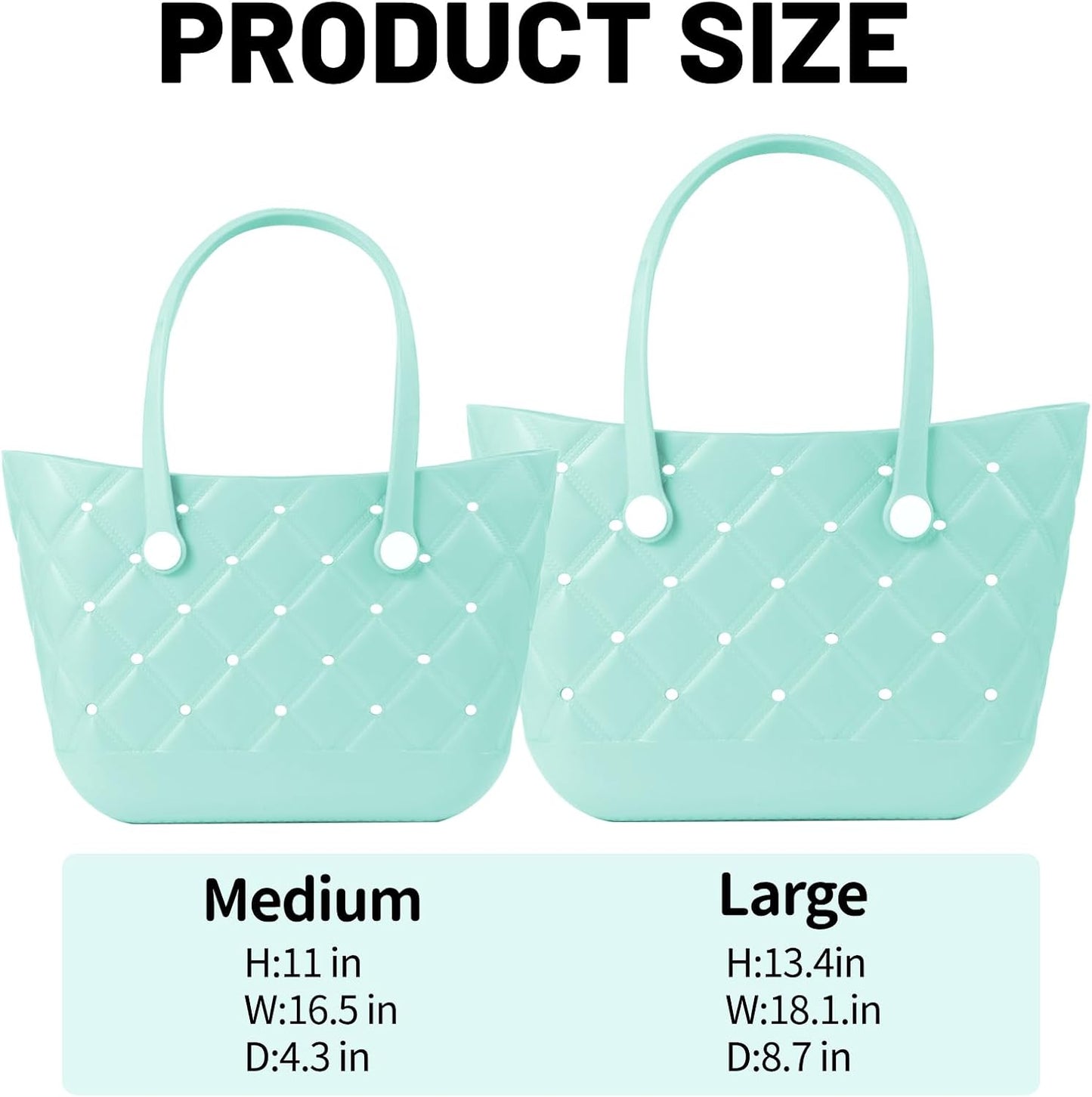 Bolsa playa impermeable para mujer ligera de goma