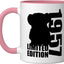 Taza Cerámica Edición Limitada Oso 1957 Rosa/Blanco
