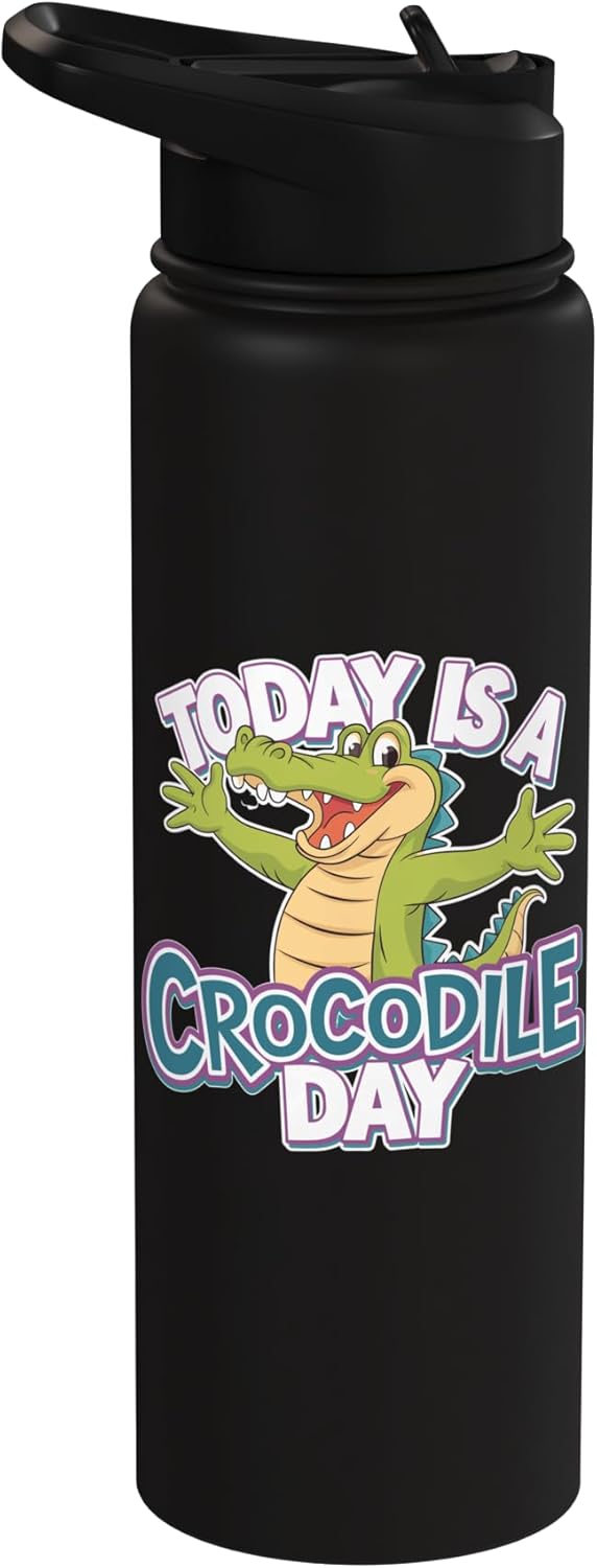 Botella agua acero inox crocodilo para niños