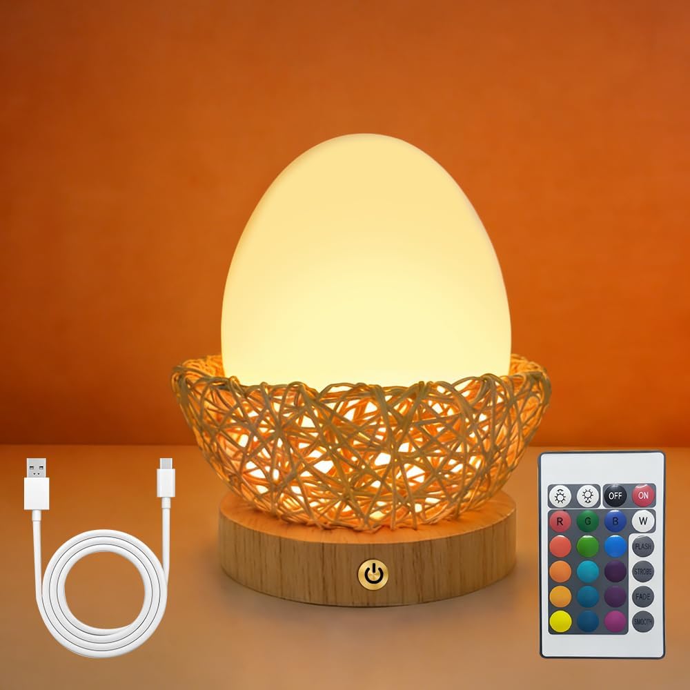 Luz Nocturna Recargable Niños Con Control Táctil 16 Colores