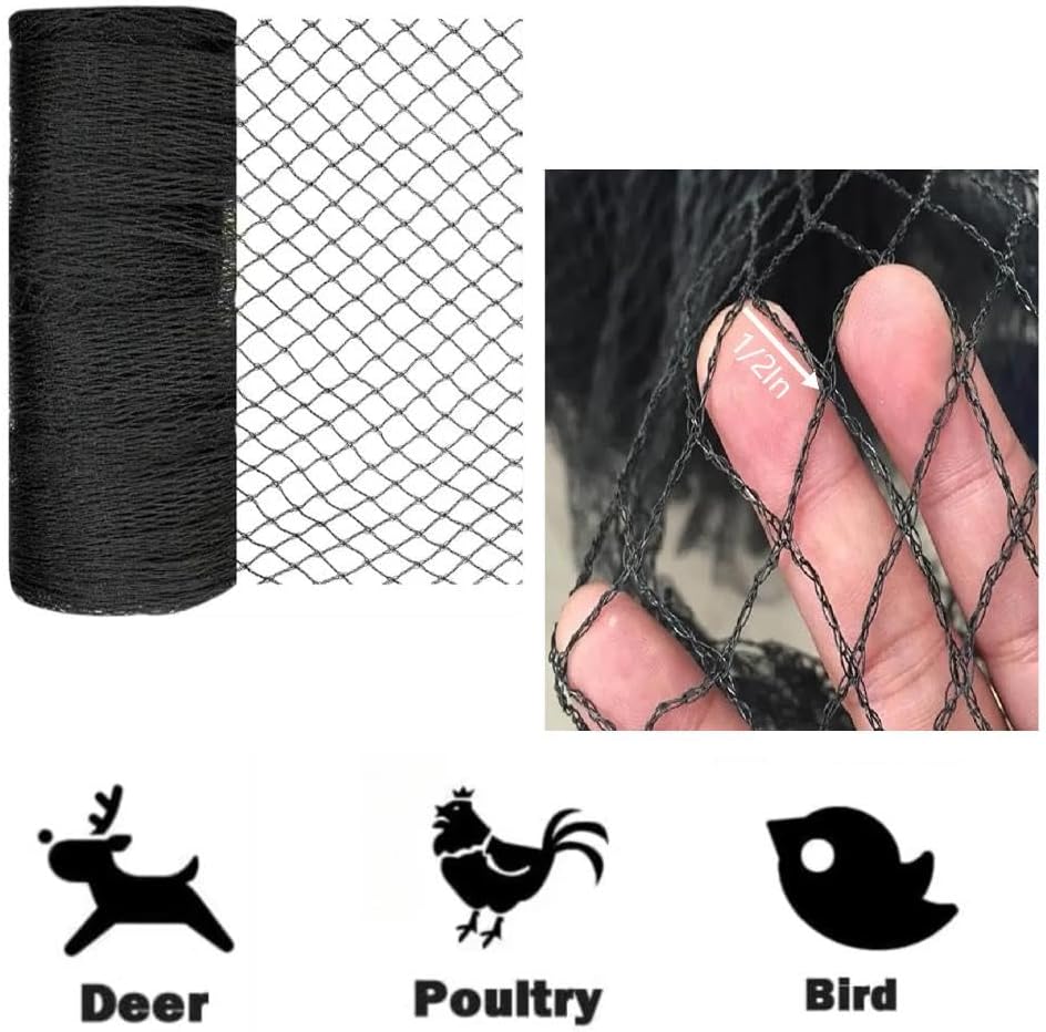 Red para pájaros 20x20ft jardín malla resistente contra pájaros