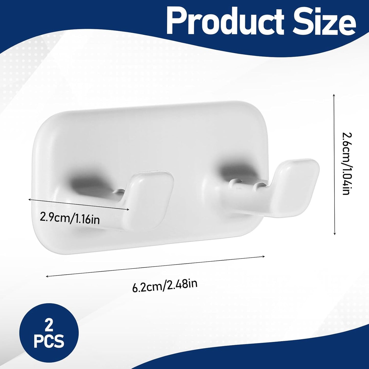 2 Soportes Autoadhesivos para Maquinilla Ducha Impermeables