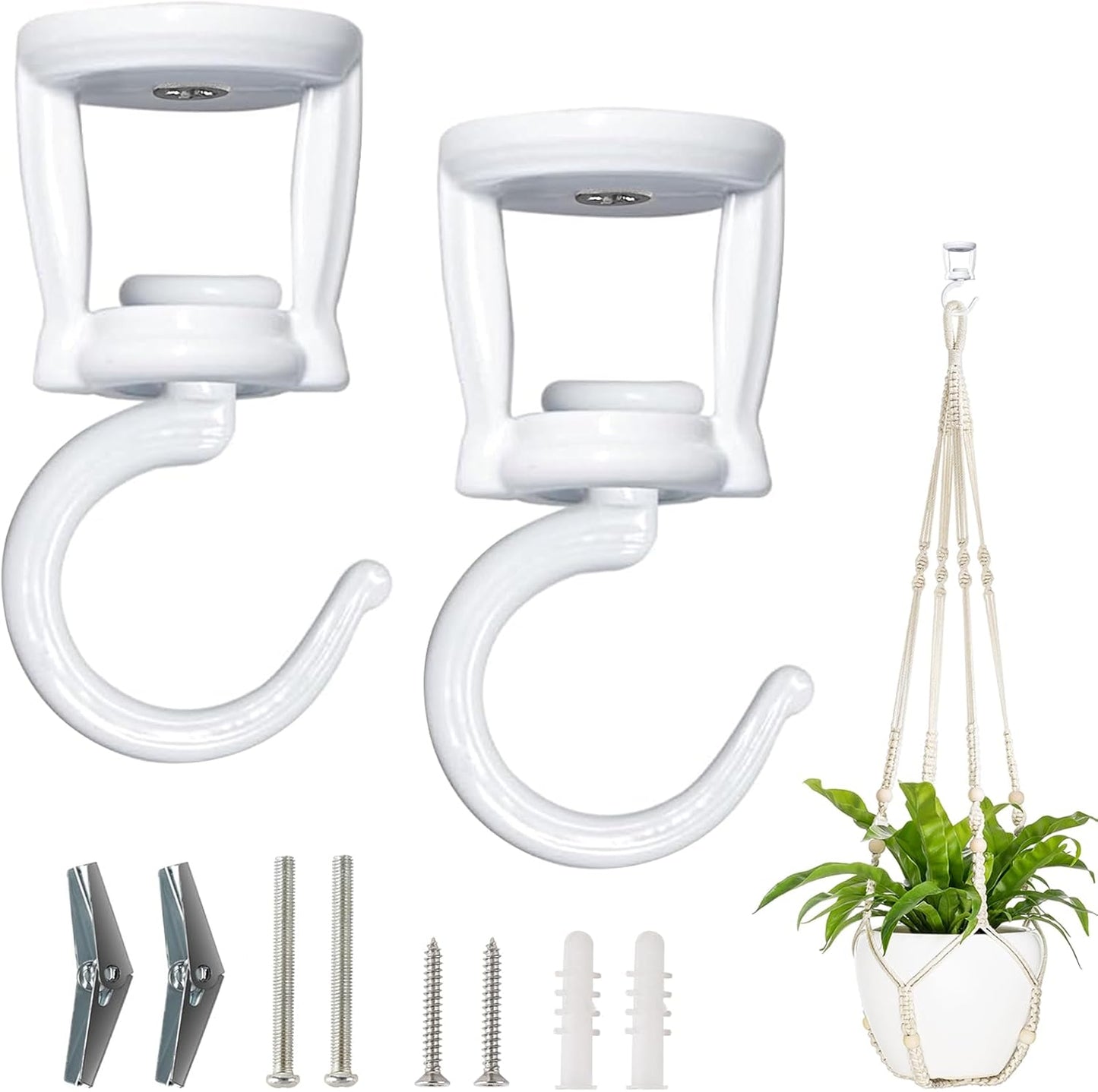 Ganchos techo para plantas colgantes metal resistente