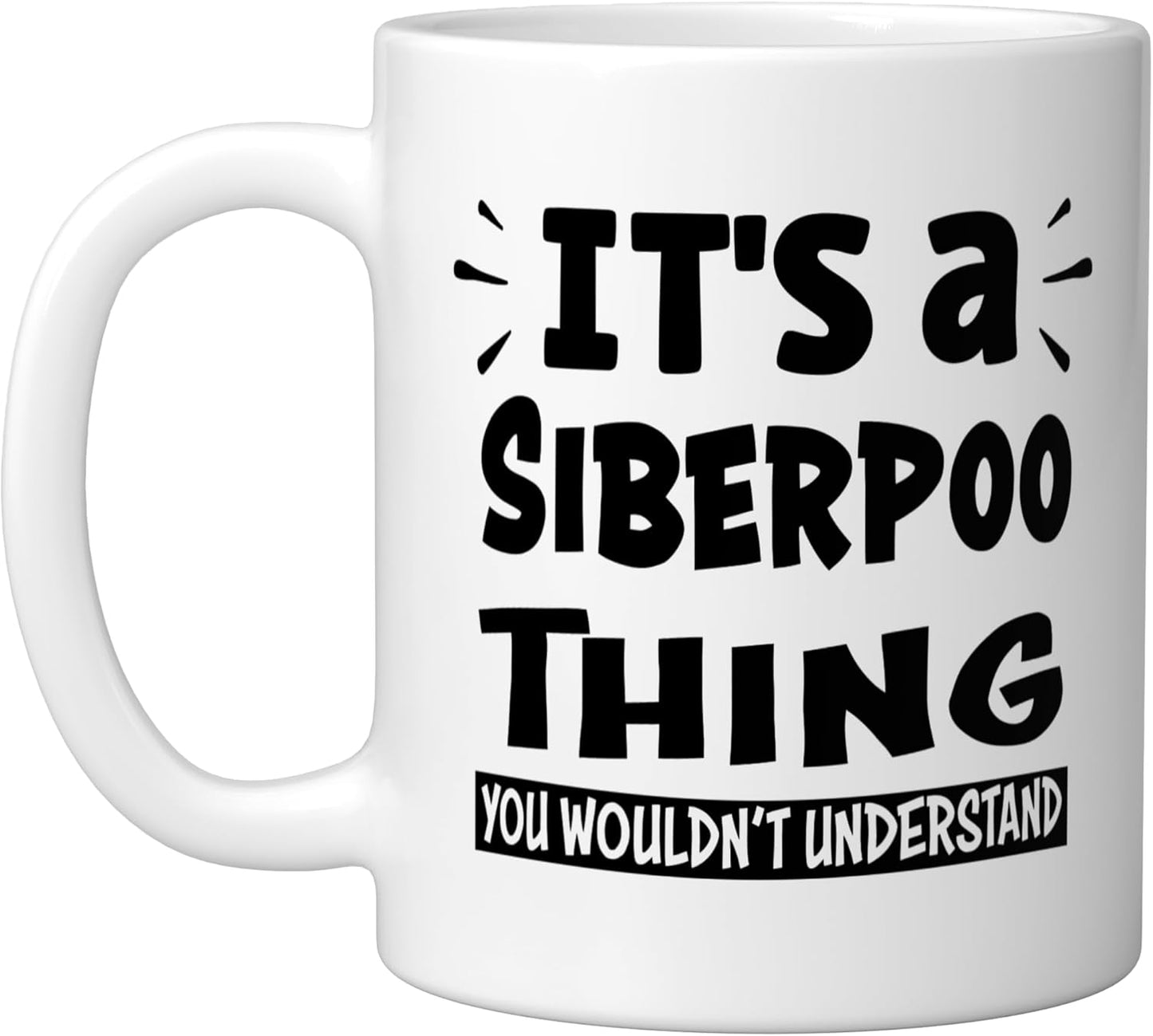 Taza cerámica para amantes de animales Siberpoo