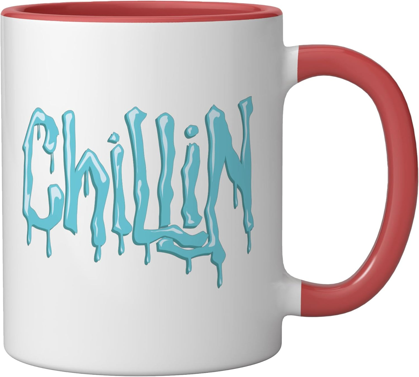 Taza Cerámica Chillingpulgadamy Roja/Blanca